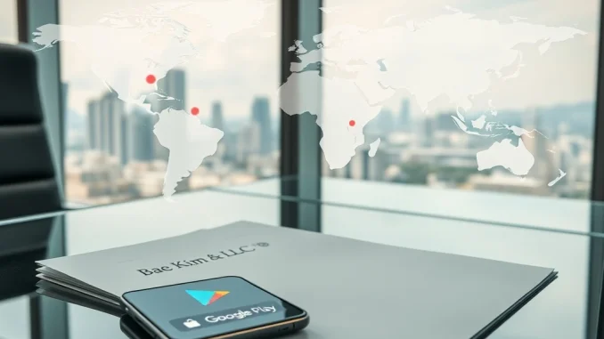 Legal analysis of Google Play's overseas crypto app block impact by Bae Kim & Lee law firm