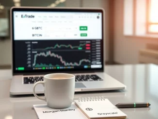 Grayscale Bitcoin Mini Trust ETF now trading on Morgan Stanley's E*Trade brokerage platform for investors.