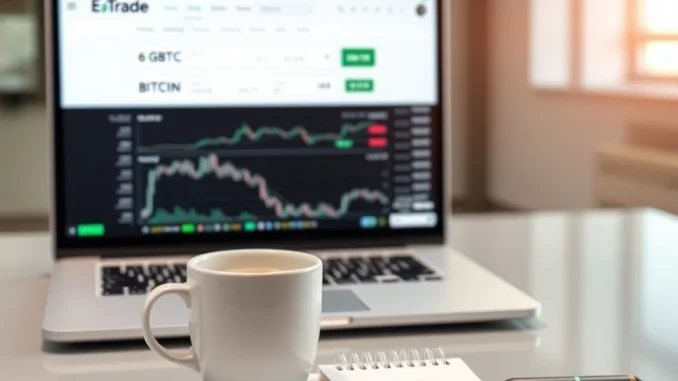 Grayscale Bitcoin Mini Trust ETF now trading on Morgan Stanley's E*Trade brokerage platform for investors.