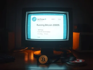Hal Finney's historic Running Bitcoin tweet that launched cryptocurrency network