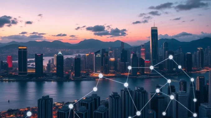 Hong Kong's financial district symbolizes the launch of its pioneering stablecoin licensing framework in 2025.