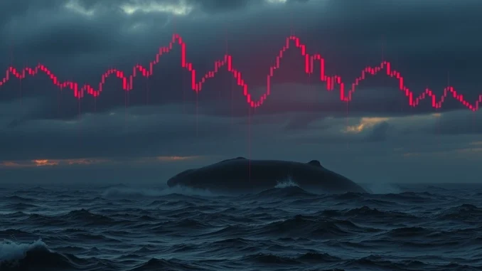 A Hyperliquid whale faces a $50 million loss on leveraged Bitcoin and Ethereum positions.