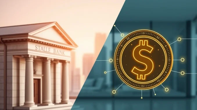 Stablecoins Spark Critical Debate: JPMorgan Calms Fears as Banks Warn of Deposit Flight JPMorgan and traditional banks debate the impact of stablecoins on financial deposits and stability.