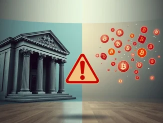 JPMorgan CFO warns of dangerous stablecoin interest risks compared to regulated bank deposits.