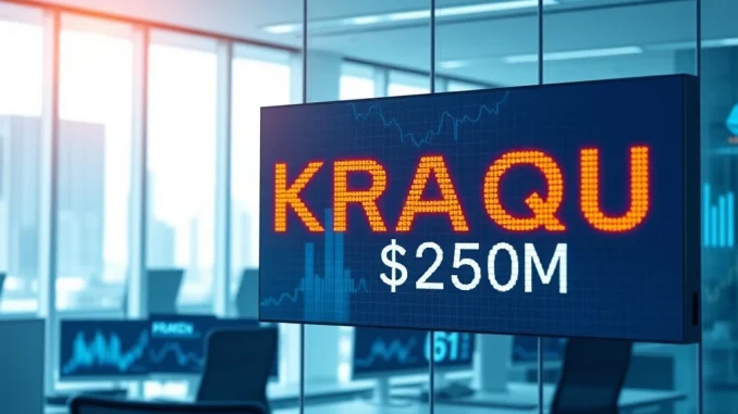 Kraken-affiliated SPAC files for $250 million Nasdaq IPO representing crypto exchange market expansion