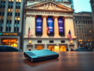 Ledger hardware wallet symbolizes the firm's potential NYSE listing and $4 billion crypto security valuation.