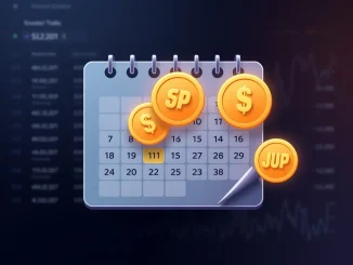 Calendar visualization of this week's major cryptocurrency token unlocks including SUI, OP, and JUP.