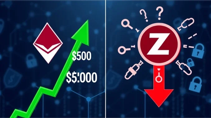 Monero cryptocurrency surges while Zcash declines during privacy coin market shift