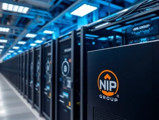 NIP Group Bitcoin mining facility achieving top-20 public miner status in the US