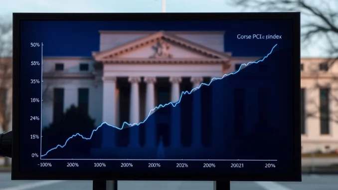 Core PCE inflation data analysis showing Federal Reserve's preferred gauge meeting forecasts