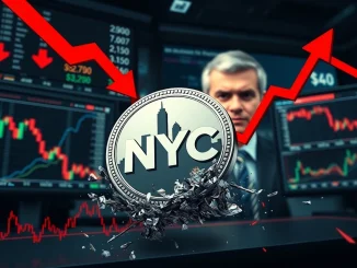 NYC token crashes 80% after launch despite endorsement by former Mayor Eric Adams.