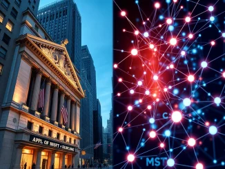 NYSE merges traditional trading with blockchain technology for 24/7 tokenized stock markets.