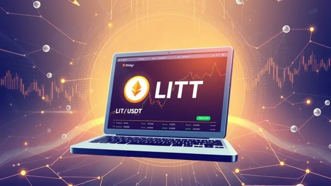 OKX cryptocurrency exchange listing LIT token for USDT spot trading in January 2025