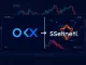 OKX exchange listing the Sentinel SENT token for USDT spot trading, representing a new cryptocurrency market pair.