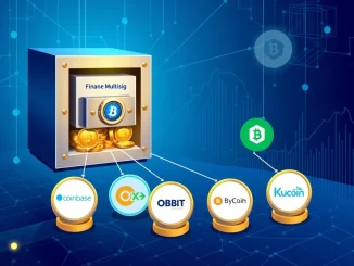 Ondo Finance ONDO token transfer to five cryptocurrency exchanges visualized as a secure transaction flow.