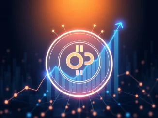 Illustration of the OP token and network growth representing the Optimism governance buyback approval.