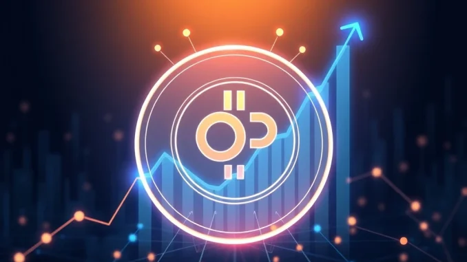 Optimism Governance Approves Revolutionary OP Token Buyback Plan Illustration of the OP token and network growth representing the Optimism governance buyback approval.