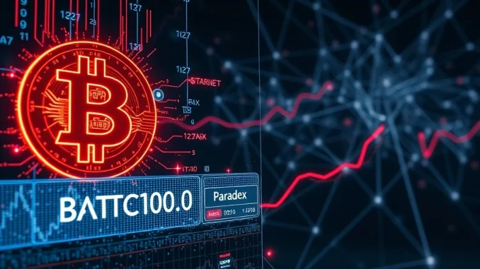 Paradex blockchain rollback required after a technical glitch showed Bitcoin price at zero.