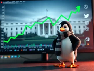 Analysis of the PENGUIN token's 564% surge driven by a viral White House social media post.