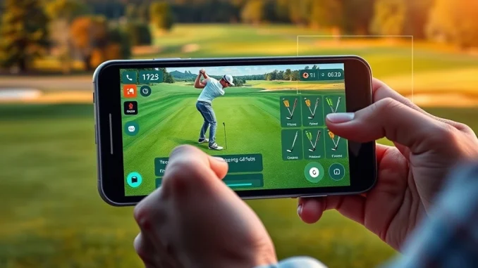 PGA Tour Rise blockchain golf game on mobile with tokenized items and SKALE network integration