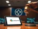 Legal gavel striking Polymarket interface symbolizing Tennessee gambling violation case and regulatory clash