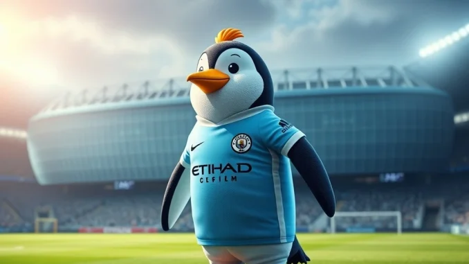 Pudgy Penguins and Manchester City partnership announcement for exclusive Web3 merchandise collaboration