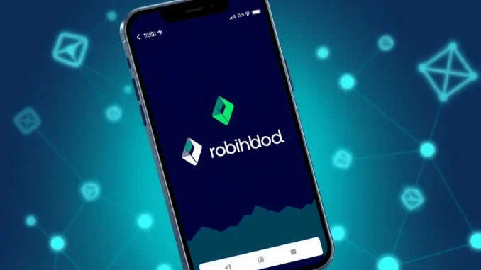 Robinhood app listing Polkadot DOT token for spot trading on mobile platform