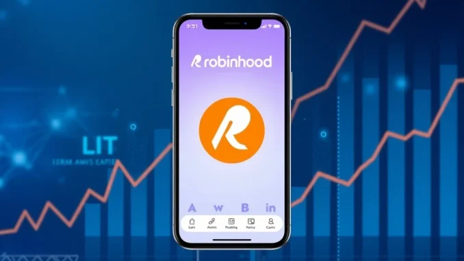 Robinhood app listing spot LIT cryptocurrency for trading by retail investors in 2025