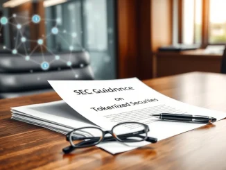 SEC releases new guidance document on tokenized securities and digital asset regulation.