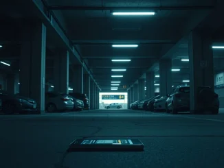 Parking garage in Seoul's Cheongdam-dong where a fake crypto deal led to a $20,700 theft and teen arrests.