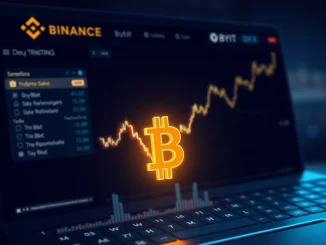 Analyst reviewing a chart showing short positions dominating BTC perpetual futures on major crypto exchanges.