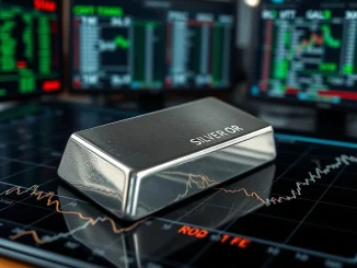 Silver market cap surge shown on a financial chart outperforming other asset classes.