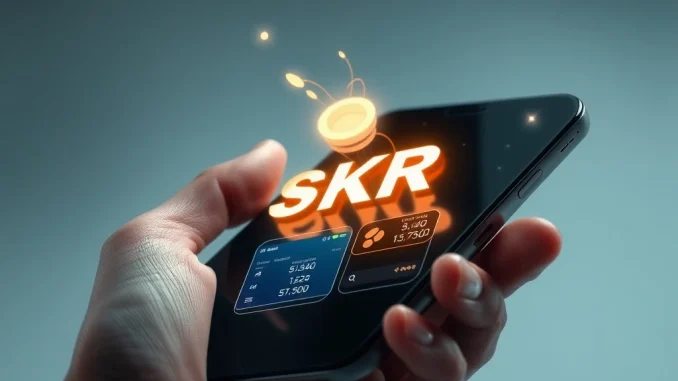 Solana Mobile SKR token airdrop distribution for Seeker smartphone holders in the blockchain ecosystem.