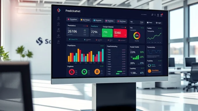 Solana prediction market platform Fors beta interface displaying aggregated forecasting data across multiple categories