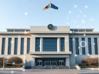 South Korea's National Assembly debates FSC crypto exchange stake limit regulation.