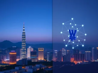 South Korea's financial district symbolizes major crypto regulatory changes and market revitalization.