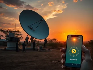 Spacecoin satellite internet deployment in rural Africa connecting remote communities