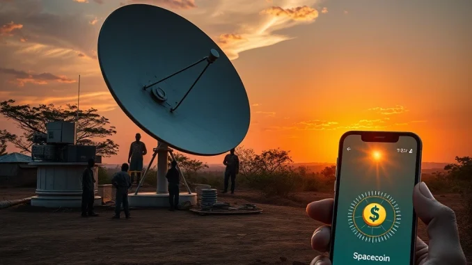 Spacecoin satellite internet deployment in rural Africa connecting remote communities