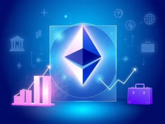 Visual metaphor for a record 30% of Ethereum's total supply being staked and locked.