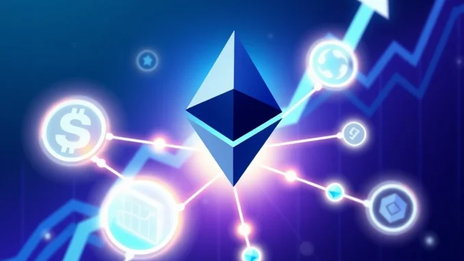 Ethereum's predicted 2025 dominance in finance and blockchain technology with key growth drivers.