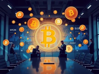 Strategy corporate Bitcoin acquisition and treasury strategy visualized with data charts.