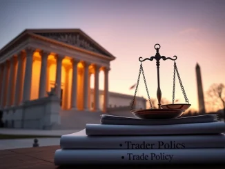Supreme Court poised to rule on Trump economic policies including tariffs, with Treasury Secretary predicting validation.
