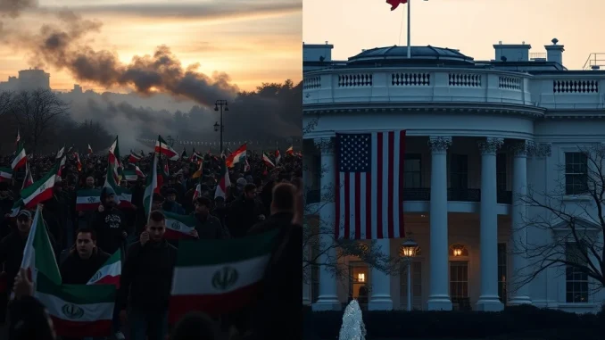 Trump monitoring Iran protests with potential strong response options amid escalating Middle East tensions