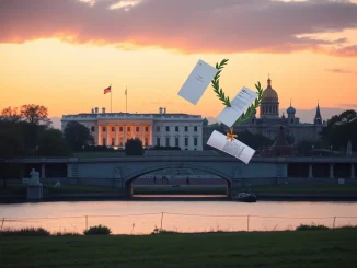 Symbolic representation of Trump Putin Peace Board agreement connecting US and Russian diplomacy