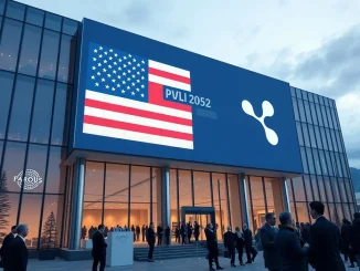 Davos 2026 conference where Trump announced Ripple partnership for US crypto dominance