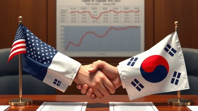 Trump and South Korea seek a tariff solution on automotive and other goods to ease trade tensions.