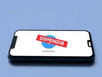 Upbit app showing FLOW withdrawal suspension for essential blockchain network upgrade.