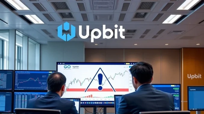 Upbit exchange issues investment warning for GoChain GO token, highlighting regulatory compliance measures