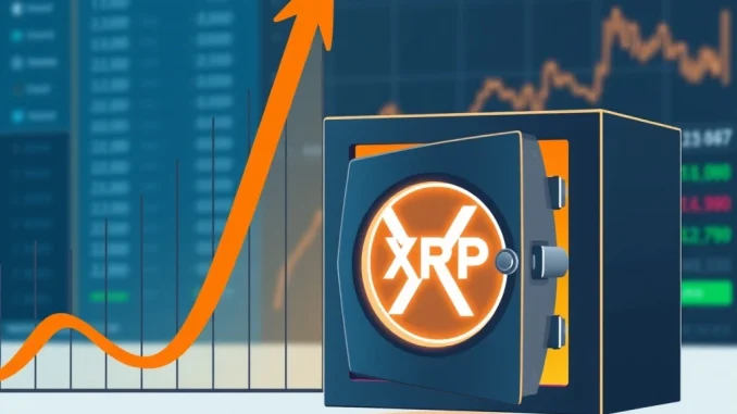 Graph showing record XRP withdrawal addresses from Upbit exchange, indicating potential investor accumulation.