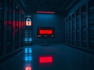 Investigative scene of a shocking US Marshals crypto theft from a high-security government server room.